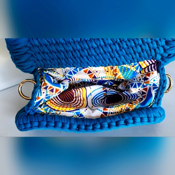 Zialoo Tapah Elegant Turquoise Braided Shoulder Bag - Picture 7 of 15